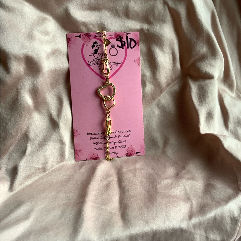 Gold Heart Bracelet
